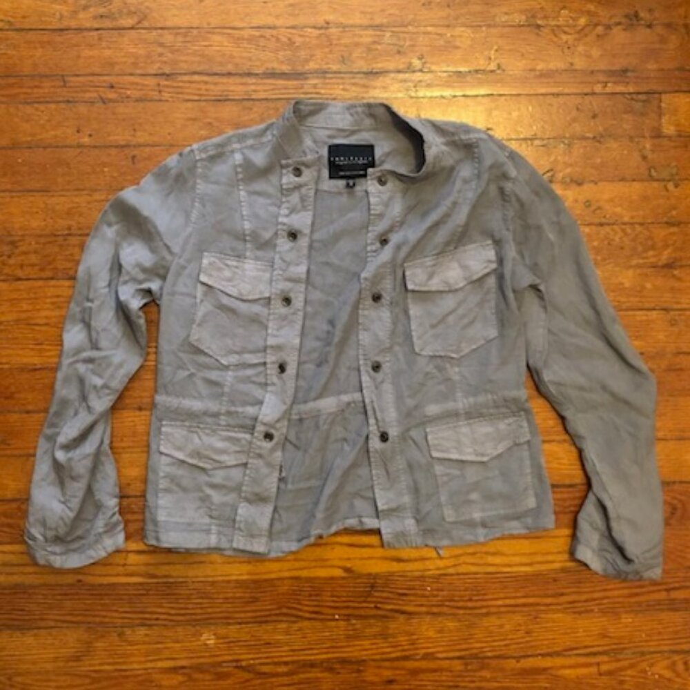Anthropologie Sanctuary Grey Safari Jacket Size Medium